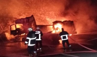 Şanlıurfa’da devrilen akaryakıt tankeri alev aldı – Güncel haberler